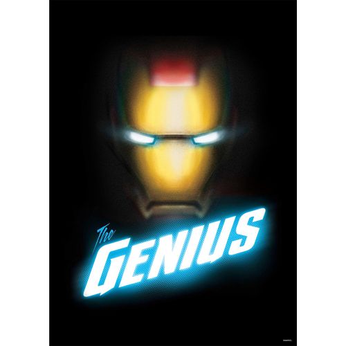 4055065195013 - KOMAR Wandbild Avengers The Genius Bilder Kinderzimmer Schlafzimmer Wohnzimmer Gr B H 50 cm x 70 cm Kunstdruck-Bild-Poster-Wandbild 1 St bunt Kunstdrucke