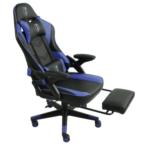 4250931574880 - Gaming Stuhl im modernen Racing-Design mit ausziehbarer Fußstütze Gaming Chair mit verstellbaren Design Armlehnen ergonomischer Schreibtischstuhl mit extra Stützkissen