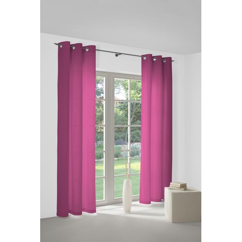 4004567143411 - Vorhang WIRTH Dim out Gardinen Gr 150 cm Ösen 145 cm pink Ösen