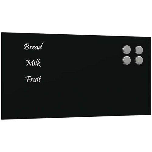 8721102612367 - Vidaxl - Magnettafel Wandmontage Schwarz 40x20 cm Hartglas