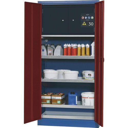 4054923068353 - Umweltschrank asecos E-CLASSIC-UF Flügeltüren Front Purpurrot B 950 x T 500 x H 1950 mm 4054923068353 - Umweltschrank asecos E-CLASSIC-UF Flügeltüren Front Purpurrot B 950 x T 500 x H 1950 mm