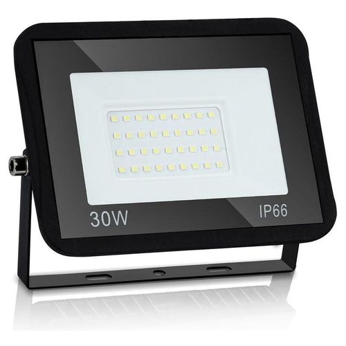 9412302639962 - 30W led Fluter Außenstrahler led Strahler Wasserdicht Flutlicht Outdoor-Sicherheitsleuchte für Garten Garage Warmweiß - Swanew