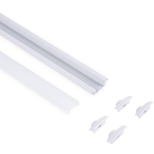 8435427150106 - Barcelona Led - Alu Einbau Profil - Komplettset - 245 x 7mm - ≤12mm led - Weiß