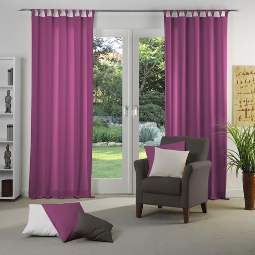 4004567421496 - Vorhang WIRTH Dim out pink Gardinen 305cm Schlaufen 142cm Polyester nach Maß B142cm H305cm 4004567421496 - Vorhang WIRTH Dim out pink Gardinen 305cm Schlaufen 142cm Polyester nach Maß B142cm H305cm
