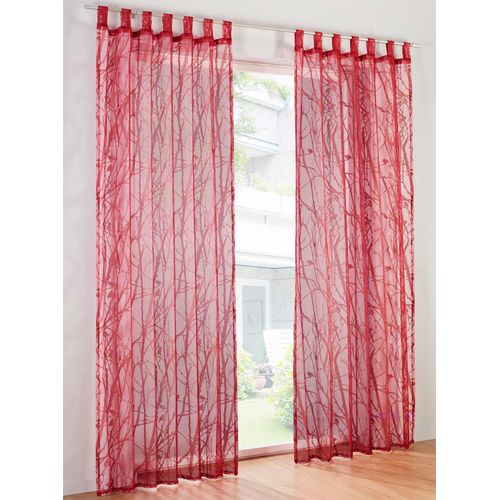 6936782323850 - Gardine HEINE HOME Gr 4 lila (beere) 245cm Schlaufenaufhängung Ösen 140cm Polyester Viskose Gardinen