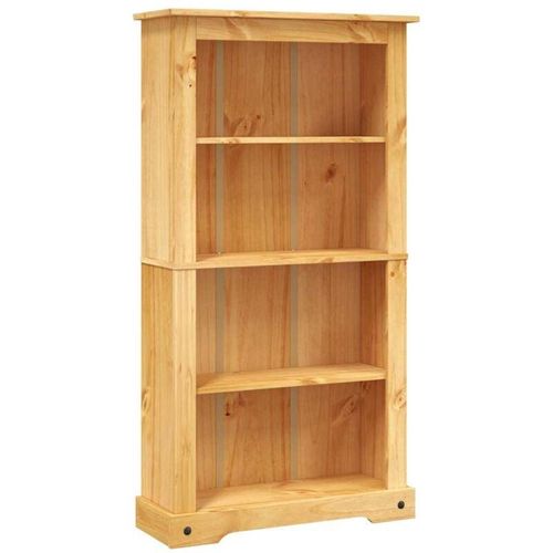 8718475526230 - Bonnevie - BücherschrankStandregal 4 Fächer Mexiko-Stil Kiefernholz 81x29x150 cm vidaXL