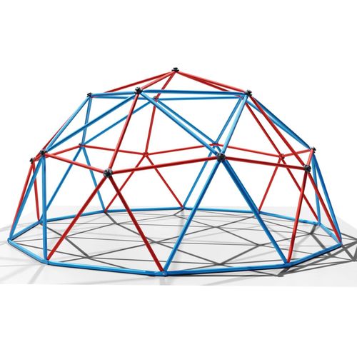 4054748016362 - Klettergerüst 305x305x155cm DomeClimber Kinder Kletterkuppel Geodome 10FT - blau rot 4054748016362 - Klettergerüst 305x305x155cm DomeClimber Kinder Kletterkuppel Geodome 10FT - blau rot