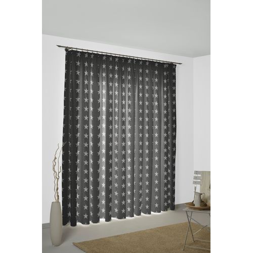 4004567158798 - Vorhang WIRTH FELINO Gardinen Gr 145 cm Kräuselband 132 cm grau Kräuselband Gardine