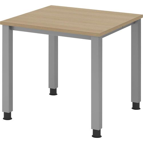 4032062165119 - Schreibtisch Q-Serie VQS08 E manuell höhenverstellbar 685-81cm (H) 80x80cm (BxT) rechteckig eiche silber 4032062165119 H 4032062165119 - Schreibtisch Q-Serie VQS08 E manuell höhenverstellbar 685-81cm (H) 80x80cm (BxT) rechteckig eiche silber 4032062165119 H