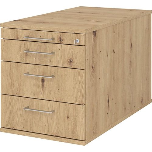 4032062303283 - eurokraft pro Rollcontainer 1 Utensilienschub 3 Materialschübe Tiefe 800 mm Asteiche 4032062303283 - eurokraft pro Rollcontainer 1 Utensilienschub 3 Materialschübe Tiefe 800 mm Asteiche