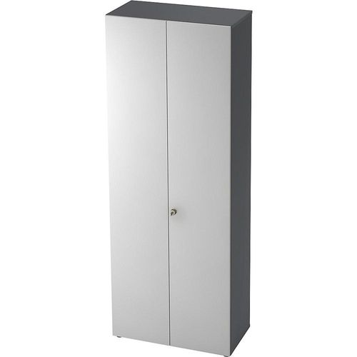 4032062158050 - eurokraft pro Aktenschrank Flügeltüren 5 Fachböden graphit   alusilber