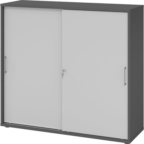 4032062309902 - Schiebetürenschrank Haziender V1753S G 5 BS grafit grau 2 Fachböden 1200 x 400 x 1100 cm 4032062309902 - Schiebetürenschrank Haziender V1753S G 5 BS grafit grau 2 Fachböden 1200 x 400 x 1100 cm