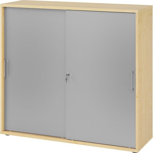 4032062186619 - Schiebetürenschrank 1753S Haziender V1753S 3 S BS ahorn silber 2 Fachböden 1200 x 400 x 1100 cm