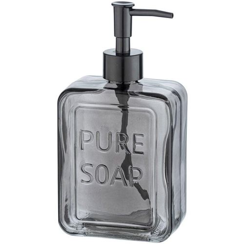 4008838337868 - Seifen Spender pure soap 550 ml Glas Dosierer Lotion Bad Accessoires wc - grau - Wenko