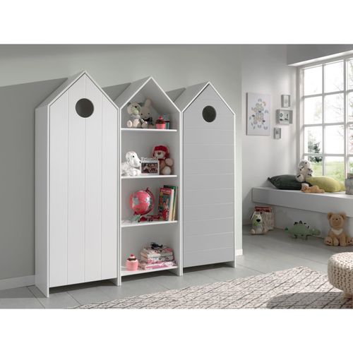 5420070233156 - Vipack CASAMI Set 3-teilig - 1x Schrank 1-türig mit Front in Weiß 1x Regalschrank 1x Schrank 1-türig mit Front in Grau 5420070233156 - Vipack CASAMI Set 3-teilig - 1x Schrank 1-türig mit Front in Weiß 1x Regalschrank 1x Schrank 1-türig mit Front in Grau
