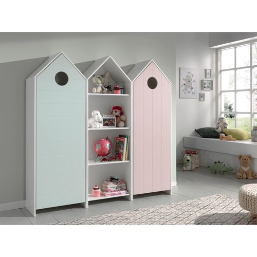 5420070233170 - Vipack CASAMI Set 3-teilig - 1x Schrank 1-türig mit Front in Pink 1x Regalschrank 1x Schrank 1-türig mit Front in Mint 5420070233170 - Vipack CASAMI Set 3-teilig - 1x Schrank 1-türig mit Front in Pink 1x Regalschrank 1x Schrank 1-türig mit Front in Mint