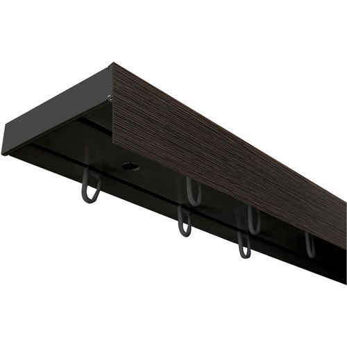 5949127171925 - Gardinenschiene Vorhangschiene SH mit Blende Gardinenstangen Gr L 480 cm 2 läufig schwarz (schwarz wengefarben) Gardinenschienen 5949127171925 - Gardinenschiene Vorhangschiene SH mit Blende Gardinenstangen Gr L 480 cm 2 läufig schwarz (schwarz wengefarben) Gardinenschienen