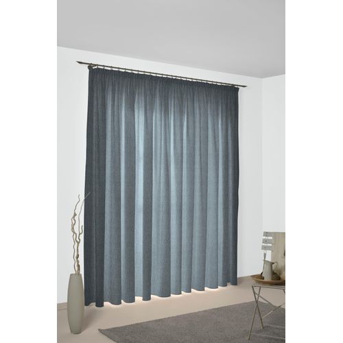 4004567342715 - Vorhang WIRTH Torbole Gardinen Gr 125 cm Kräuselband 65 cm blau (dunkelblau) Kräuselband