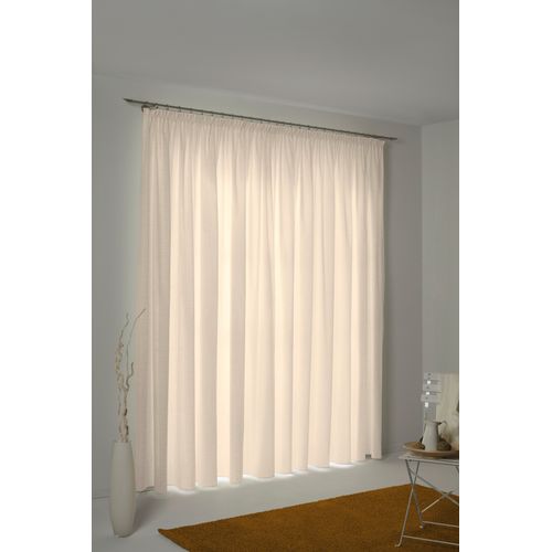 4004567090319 - Vorhang WIRTH Toco-Uni Gardinen Gr 200 cm Kräuselband 270 cm beige Kräuselband