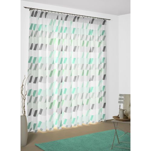 4004567299323 - Vorhang WIRTH Bray Gr 1 grün (mint) Gardinen 145cm Multifunktionsband 132cm Baumwolle Polyester B132cm H145cm 4004567299323 - Vorhang WIRTH Bray Gr 1 grün (mint) Gardinen 145cm Multifunktionsband 132cm Baumwolle Polyester B132cm H145cm