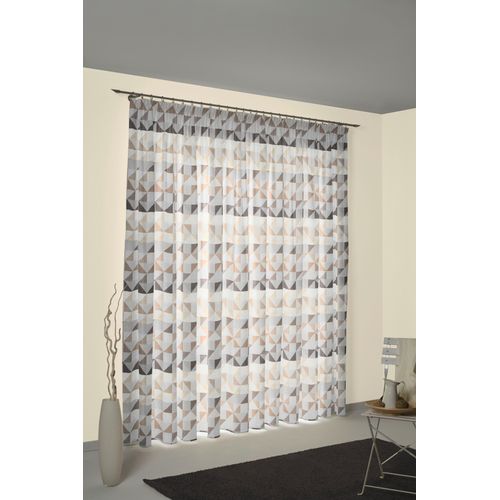 4004567228095 - Vorhang WIRTH Berlare Gr 5 braun B132cm H255cm Jacquard Baumwolle Polyester Gardinen 4004567228095 - Vorhang WIRTH Berlare Gr 5 braun B132cm H255cm Jacquard Baumwolle Polyester Gardinen
