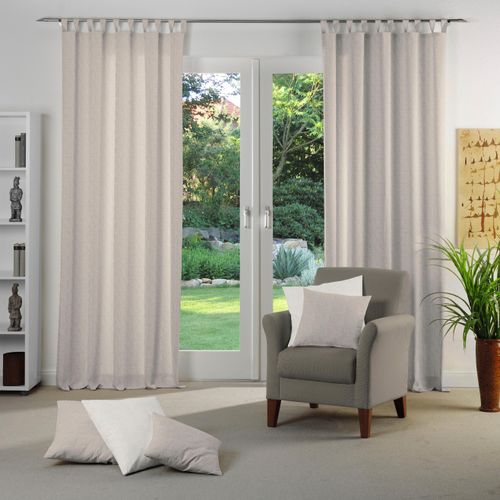 4004567338114 - Vorhang WIRTH Torbole Gr 2 gelb (ocker) B132cm H145cm Jacquard Baumwolle Polyester Gardinen