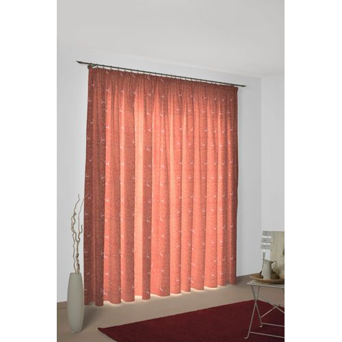 4004567256227 - Vorhang WIRTH Swift Gardinen Gr 225 cm Kräuselband 135 cm rot Landhaus Gardinen
