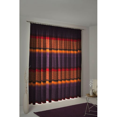 4004567224882 - Vorhang WIRTH Maribor Gr 4 lila B132cm H245cm Jacquard Baumwolle Polyester Gardinen