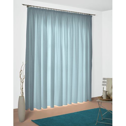 4004567229276 - Vorhang WIRTH Torbole Gr 2 blau B132cm H145cm Jacquard Baumwolle Polyester Gardinen