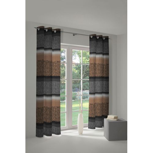 4004567223557 - Vorhang WIRTH Maribor Gr 3 grau B132cm H225cm Jacquard Baumwolle Polyester Gardinen