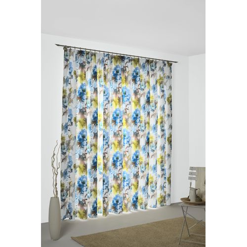 4004567322724 - Vorhang WIRTH Molinella Gr 4 blau B142cm H245cm Jacquard Polyester Gardinen
