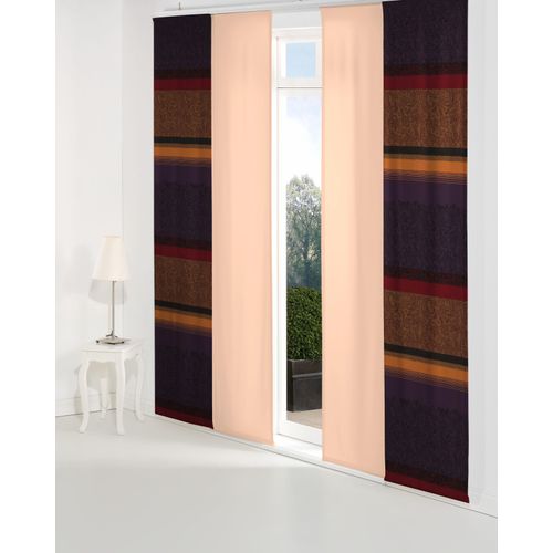4004567213237 - Schiebegardine WIRTH Maribor Gr 4 rot B60cm H245cm Jacquard Baumwolle Polyester Gardinen