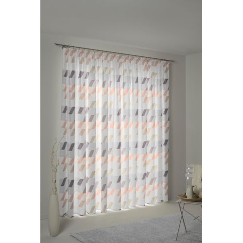 4004567303006 - Vorhang WIRTH Bray Gardinen Gr 175 cm Multifunktionsband 132 cm rosa (rosé) Esszimmergardinen
