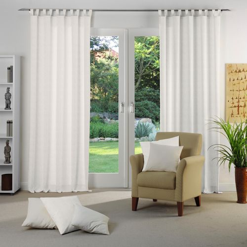 4004567336608 - Vorhang WIRTH Torbole Gr 1 beige B65cm H125cm Jacquard Baumwolle Polyester Gardinen
