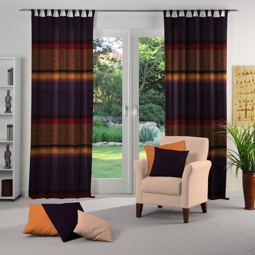 4004567224912 - Vorhang WIRTH Maribor Gr 2 lila Gardinen 175cm Schlaufen 132cm Baumwolle Polyester B132cm H175cm