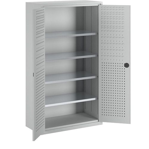 4250633310977 - mauser Großraumschrank 4 Fachböden lichtgrau RAL 7035