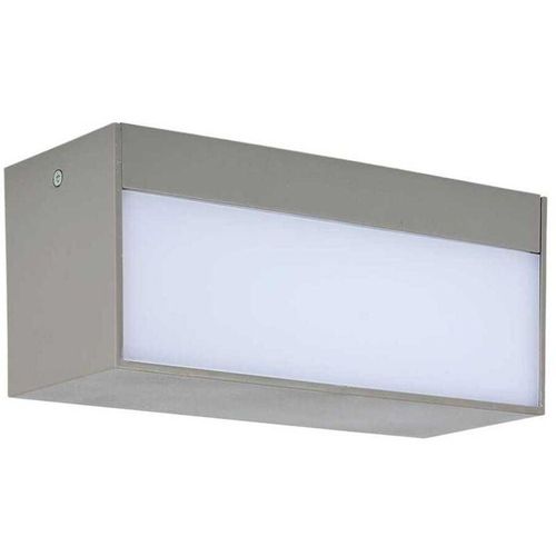 3800157678797 - VT-8057 LED-Wandleuchte 12W Applikation Doppelstrahl up down 90°rechteckig außen IP65 warmweißes Licht 3000k - 218242 - Grau - V-tac