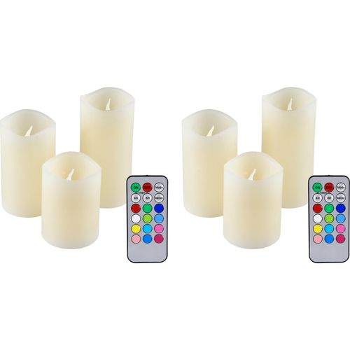 4004721690942 - Mm_unverified_brand - 6er Set ioio led 48 Echtwachskerzen mit Farbwechsel und Fernbedienung 4004721690942 - Mm_unverified_brand - 6er Set ioio led 48 Echtwachskerzen mit Farbwechsel und Fernbedienung