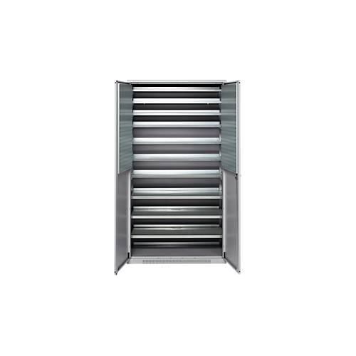 4051273792846 - Genius Magazinschrank FS 5 OH abschließbar 10 Fachböden 2 Lochrasterplatten bis 450 kg B 1055 x T 520 x H 1950 mm weißalu weißalu 4051273792846 - Genius Magazinschrank FS 5 OH abschließbar 10 Fachböden 2 Lochrasterplatten bis 450 kg B 1055 x T 520 x H 1950 mm weißalu weißalu