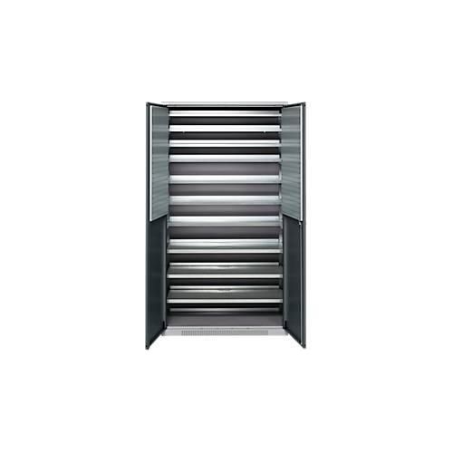 4051273792860 - Genius Magazinschrank FS 5 OH abschließbar 10 Fachböden 2 Lochrasterplatten bis 450 kg B 1055 x T 520 x H 1950 mm weißalu anthrazitgrau 4051273792860 - Genius Magazinschrank FS 5 OH abschließbar 10 Fachböden 2 Lochrasterplatten bis 450 kg B 1055 x T 520 x H 1950 mm weißalu anthrazitgrau