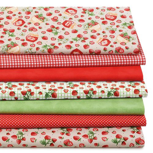 4058896371694 - Patchwork- und Quiltpaket Strawberry Farmhouse rot-color 4058896371694 - Patchwork- und Quiltpaket Strawberry Farmhouse rot-color