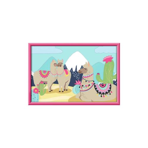 4005556200658 - Malen nach Zahlen RAVENSBURGER Glückliche Lamas Malvorlagen bunt Kinder Basteln Malen Kosmetik Schmuck Made in Europe FSC - schützt Wald weltweit