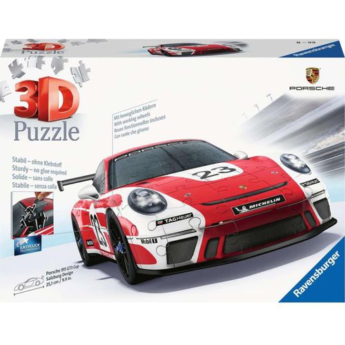 4005556115587 - Ravensburger 3D Puzzle 11558 - Porsche 911 GT3 Cup im Salzburg Design - Die berühmte Fahrzeug und Sportwagen Ikone im legendären Design als 3D Puzzle Auto 4005556115587 - Ravensburger 3D Puzzle 11558 - Porsche 911 GT3 Cup im Salzburg Design - Die berühmte Fahrzeug und Sportwagen Ikone im legendären Design als 3D Puzzle Auto
