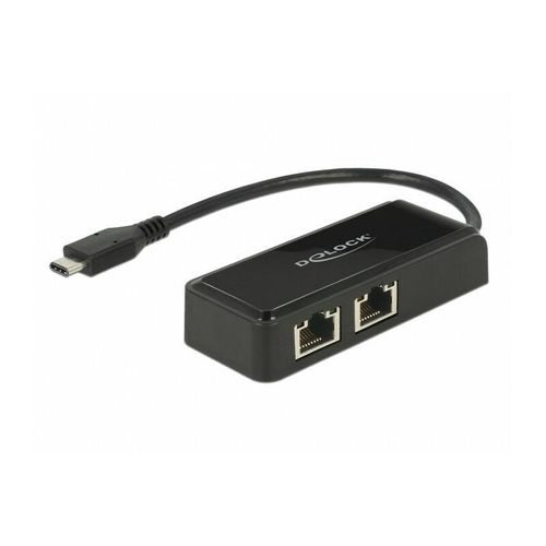 4043619639274 - DeLOCK Adapter USB-C 31 Gen 1 > 2 x Gigabit LAN 10 100 1000 Mb s 4043619639274 - DeLOCK Adapter USB-C 31 Gen 1 > 2 x Gigabit LAN 10 100 1000 Mb s