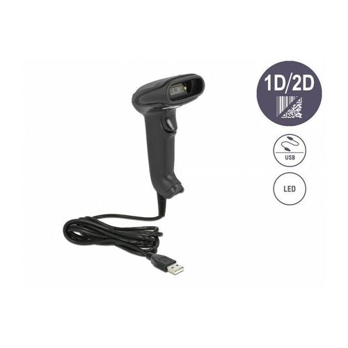 4043619905577 - Usb Barcode Scanner 1D und 2D mit Anschlusskabel - German Version (90557) - Delock