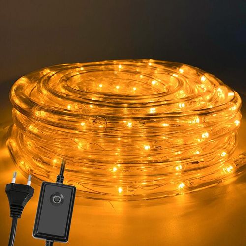 9475631382497 - Led Lichterschlauch Außen Innen Lichtschlauch Lichtleiste Lichterkette 10M Gelb - Swanew