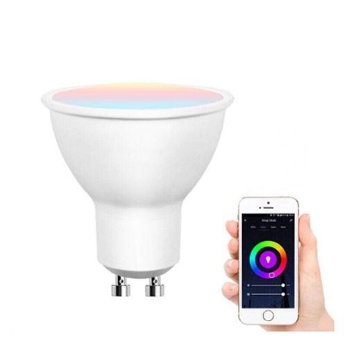 9328867036545 - GU10-Glühbirne mit WiFi-Verbindung RGBCW-LED-Smart-Glühbirne kompatibel mit Alexa Google Home 5 W entspricht 50 W GU10 dimmbarer