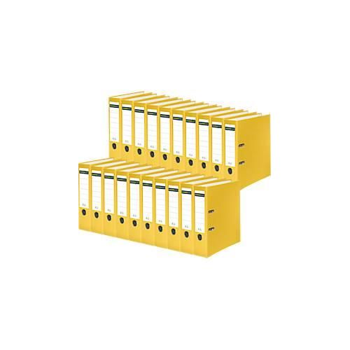 4014481096076 - Select Ordner DIN A4 Rückenbreite 80 mm 20 Stück Polypropylen und Recyclingpapier gelb