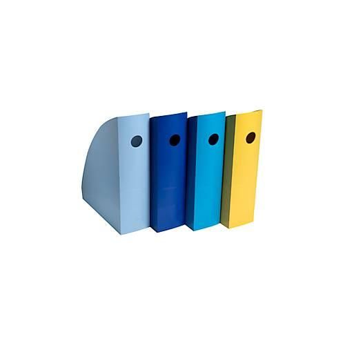 9002492182029 - Stehsammler Set BEE BLUE Pen Cube 4-teilig für Dokumente im Format A4+ mit Griffloch Blauer Engel Polystyrol mehrfarbig