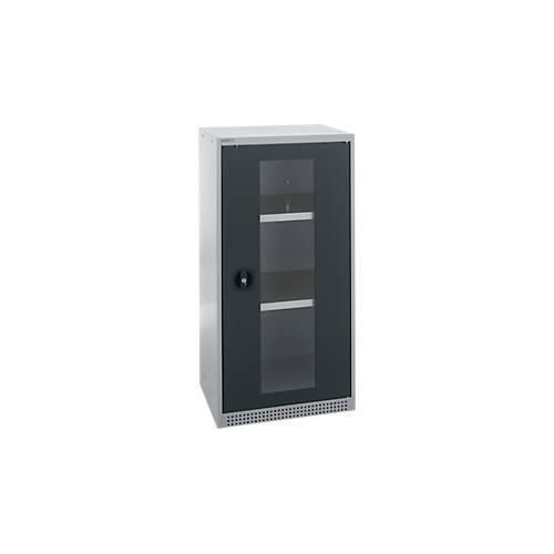 4051273790774 - Genius Sichttürschrank FS 3 OH abschließbar 2 Fachböden bis 250 kg B 545 mm Stahl weißaluminium RAL 9006 anthrazitgrau RAL 7016 4051273790774 - Genius Sichttürschrank FS 3 OH abschließbar 2 Fachböden bis 250 kg B 545 mm Stahl weißaluminium RAL 9006 anthrazitgrau RAL 7016